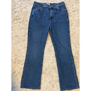 Favorite Daughter Valentina Super High Rise Mini Boot Jeans 30 Woodside Wash